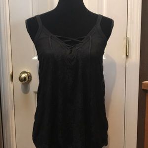 Black Lacy Tank